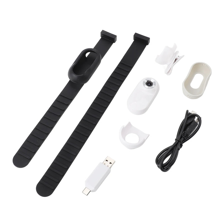 Cámara para collar de mascotas, recargable por USB, pantalla LCD HD 1080P, ligera, compatible con funciones de video y fotografía para gatos.
